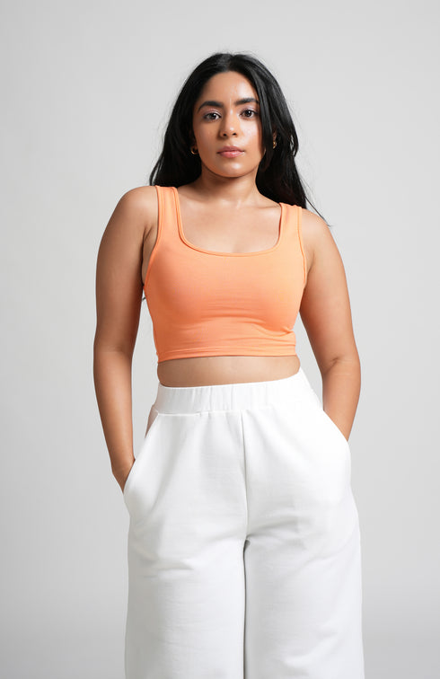 Scoop Neck Crop Top