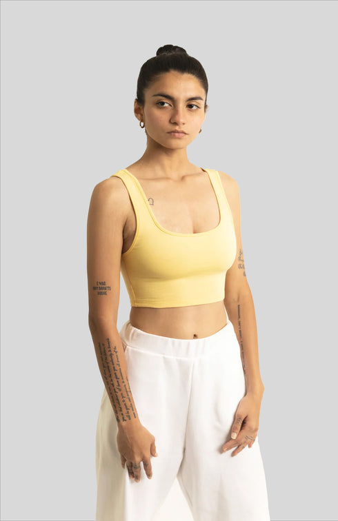 Scoop Neck Crop Top