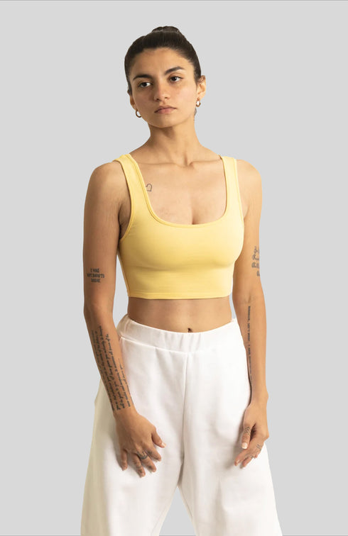 Scoop Neck Crop Top