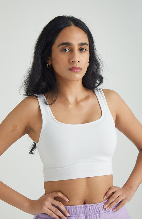 Scoop Neck Crop Top