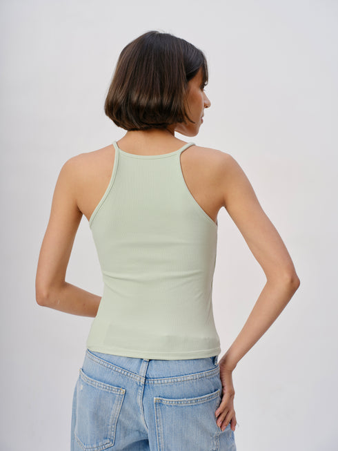 Padded Ribbed Tback Tank