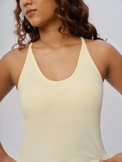 Padded Ribbed Tback Tank
