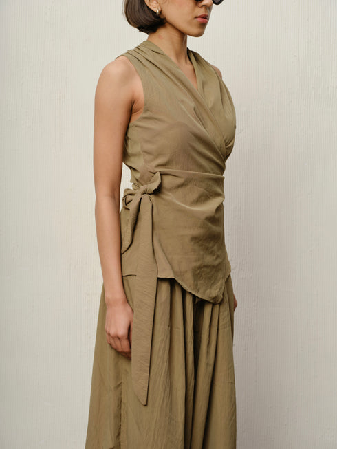 Wrap Top & Trouser Co-ord Set