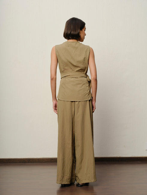 Wrap Top & Trouser Co-ord Set