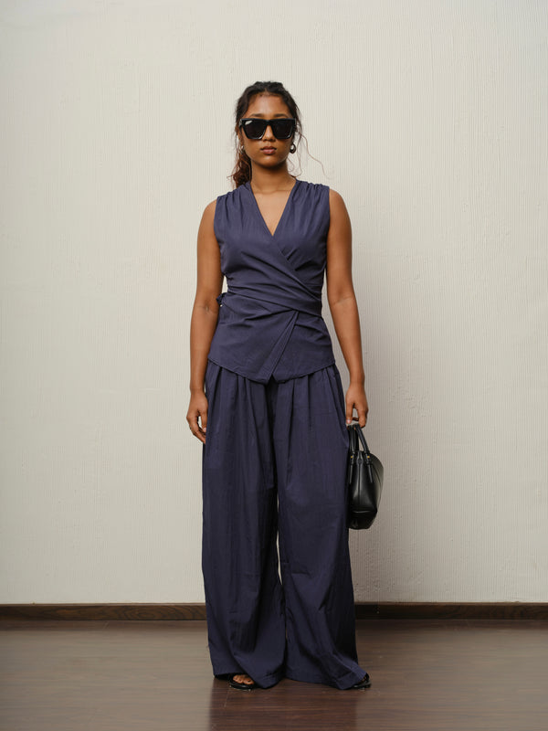 Wrap Top & Trouser Co-ord Set