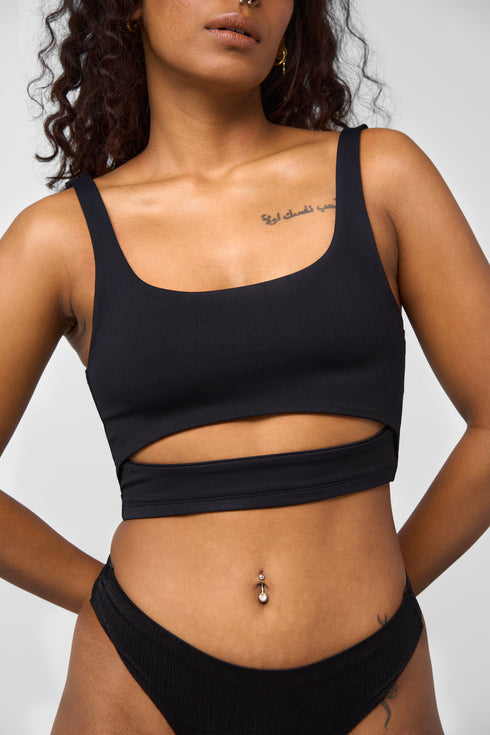 Cut-Out Crop Top