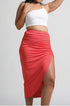 Draped Midi Skirt