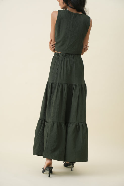 Tiered Maxi Skirt