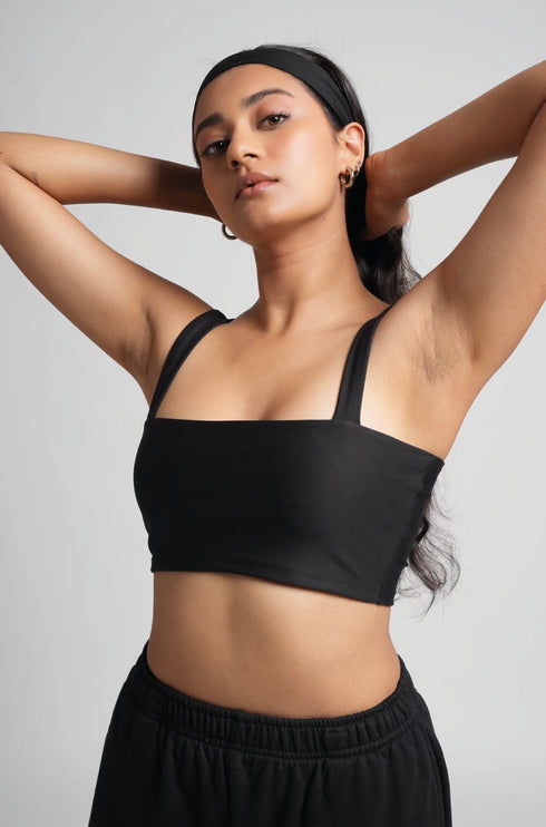 Square Neck Bandeau Top